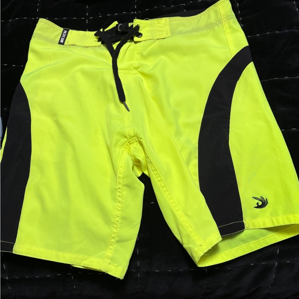 Neon Yellow Board Shorts (S)